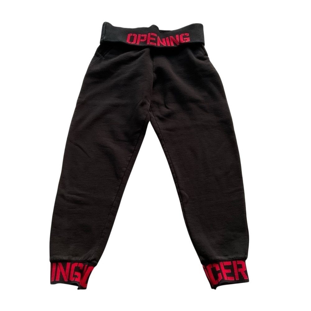Opening Ceremony Foldover Jogger Sz M Black Sweatpants Y2K Streetwear Skater Gym